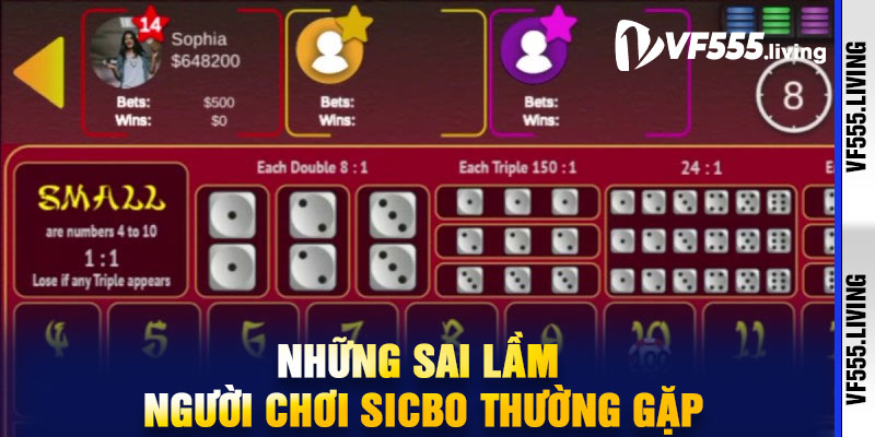 Những sai lầm người chơi Sicbo thường gặp