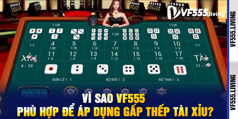Vì sao VF555 phù hợp để áp dụng gấp thếp Tài Xỉu?